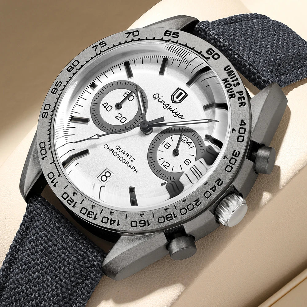 QINGXIYA Fashion Date Quartz Men Watches Top Brand Luxury Male Clock Chronograph Sport Mens Wristwatch Hodinky Relogio Masculino
