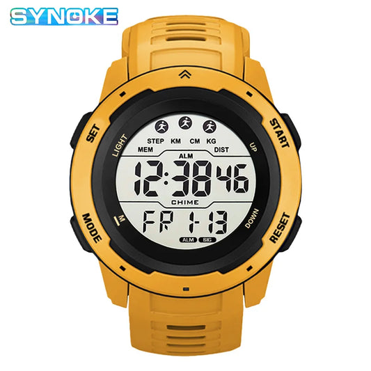 Reloj Hombre Outdoor Digital Watches Sport LED Men Big Dial Round Watch Luminous Casual Clock Multifunction Wrist Stopwatch 2022