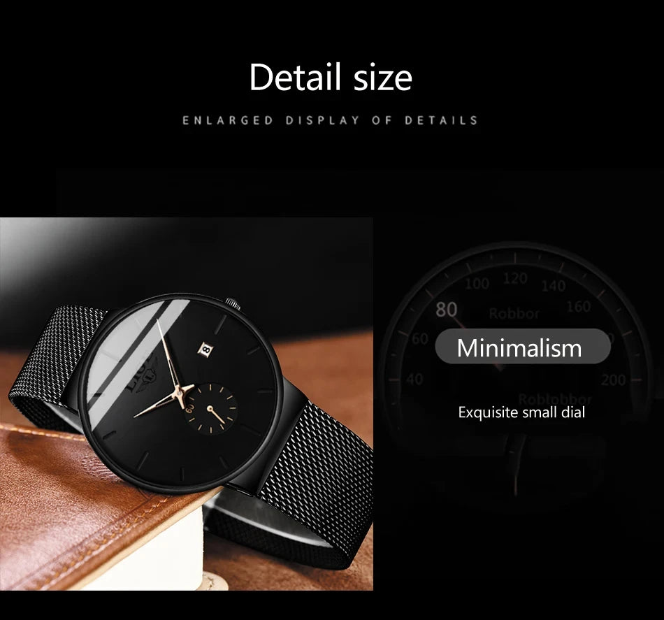 Man Ultra Thin Watches New Men's Watch Luxury Brand Gifts Male Clock Business Quartz Wristwatch Watch For Men Relogio Masculino