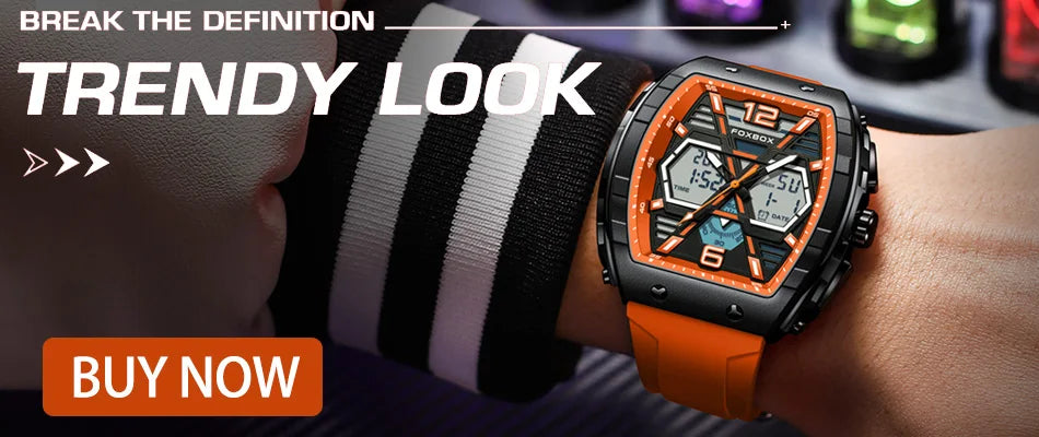 Relogio Masculino LIGE Men Watch Foxbox Brand Luxury Waterproof Quartz Wristwatch For Men Date Sport Silicone Clock Male Watches