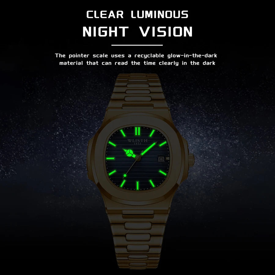 2025 Top Brand Mens Watches Luxury Men Sport Wristwatch Business Waterproof Luminous Fashion Quartz Watch Male with Calendar