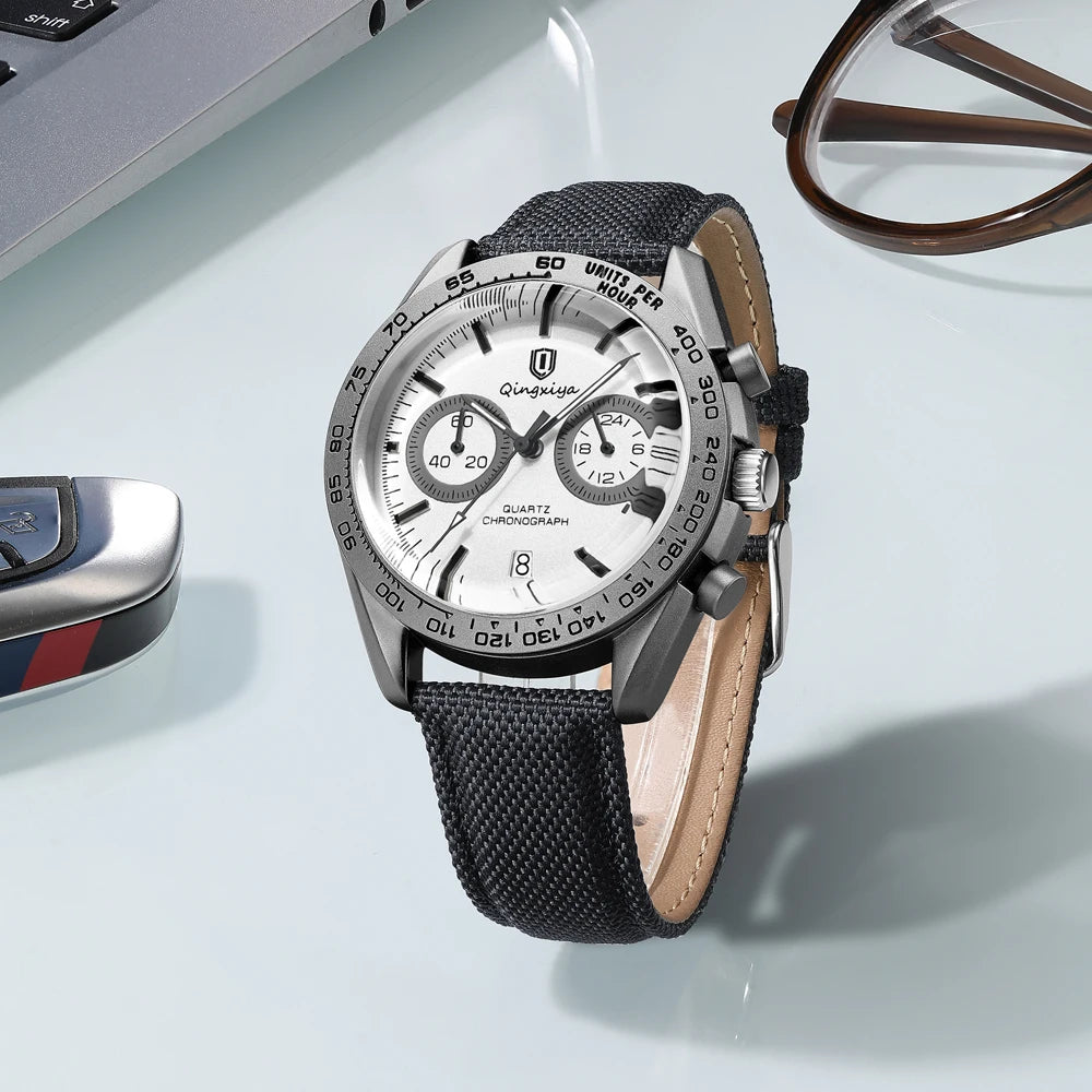 QINGXIYA Fashion Date Quartz Men Watches Top Brand Luxury Male Clock Chronograph Sport Mens Wristwatch Hodinky Relogio Masculino