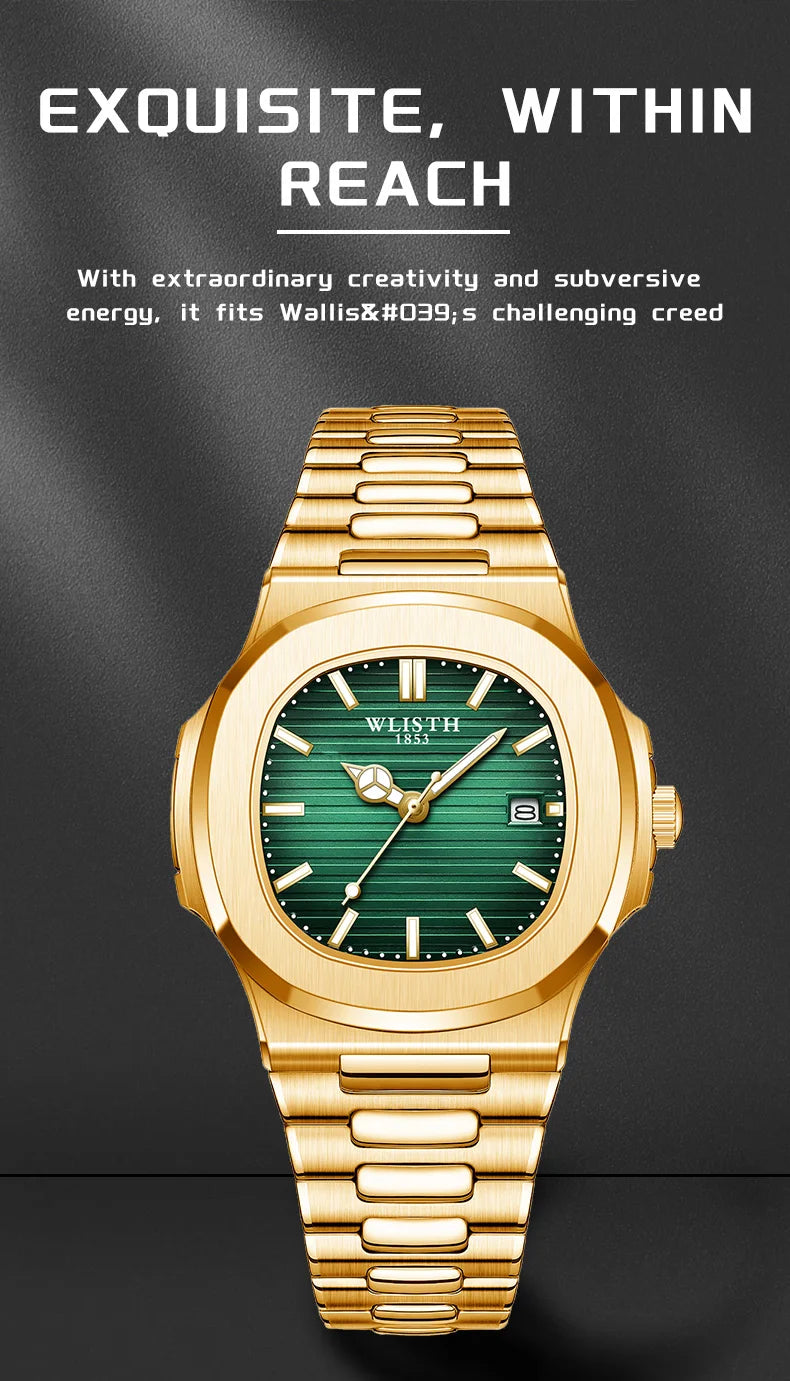 2025 Top Brand Mens Watches Luxury Men Sport Wristwatch Business Waterproof Luminous Fashion Quartz Watch Male with Calendar