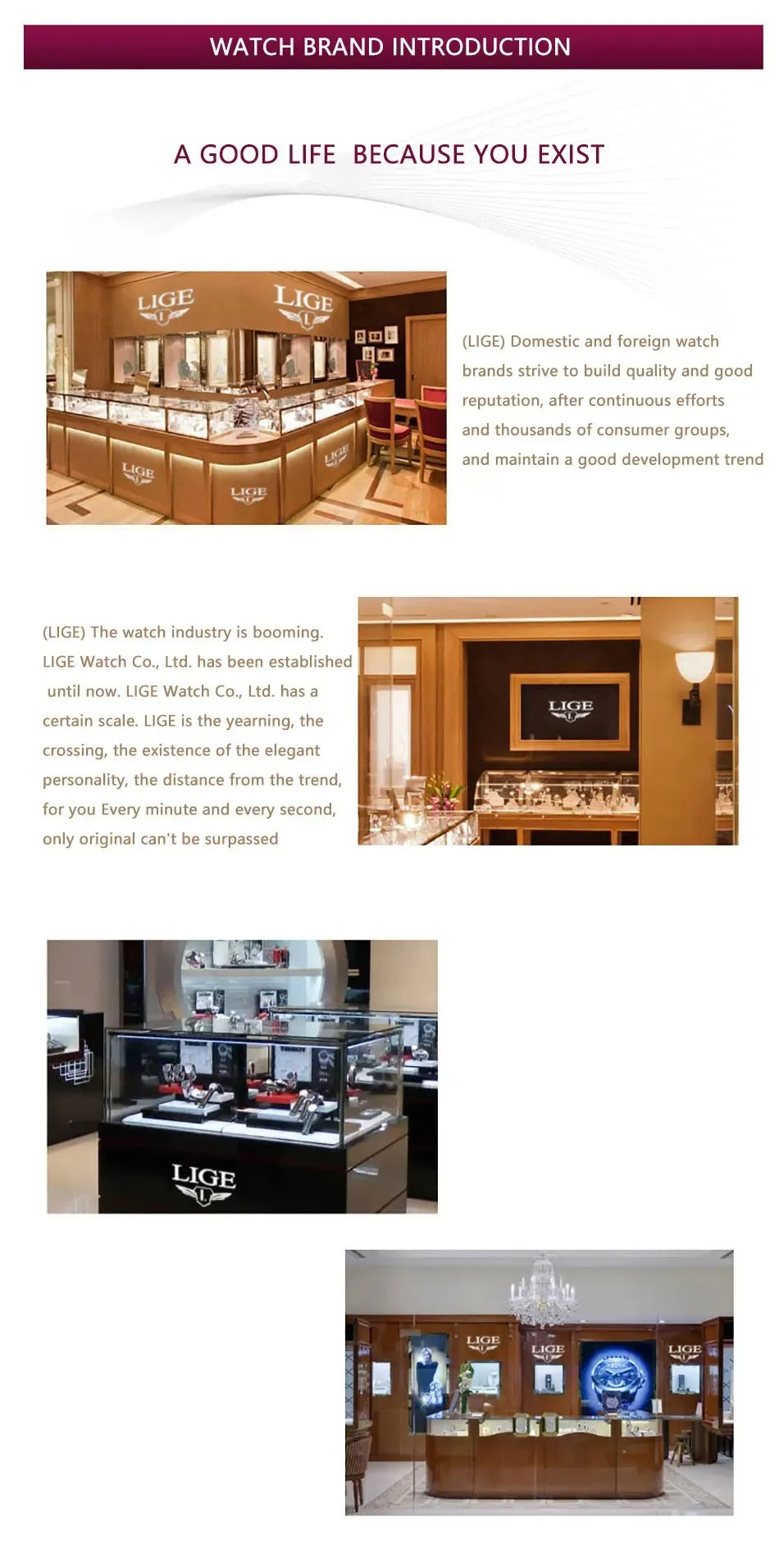 Reloj Hombre LIGE Luxury Business Man Watch Waterproof Luminous Male Clock Fashion Calendar Stainless Steel Quartz Men Watches