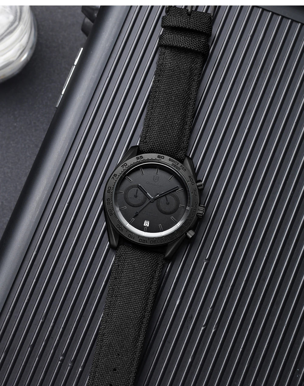 QINGXIYA Fashion Chronograph Quartz Watch for Men Sports Leather Strap Waterproof Date Luxury Mens Watches Relogio Masculino