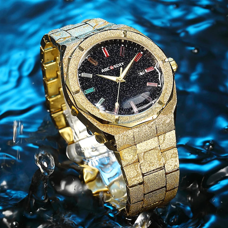 Luxury Business Men Watches Quartz Wristwatches Auto Date Male Clock with Luminous Hands Relogio Masculino
