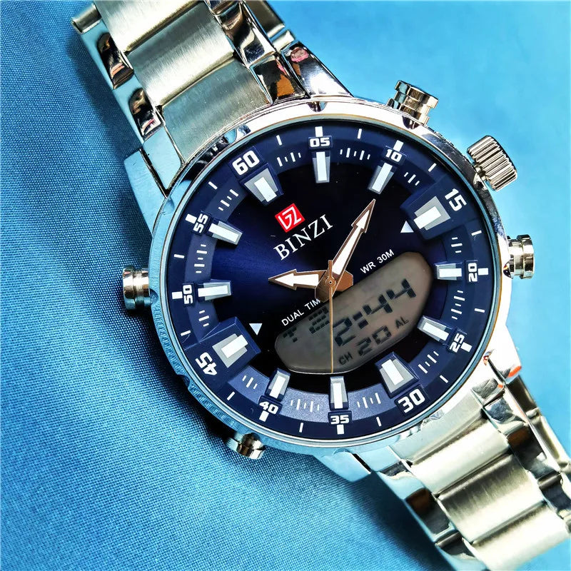 Top Brand Luxury Mens Quartz Gold Watches 2025 Men Sports Waterproof Man Wristwatch Chronograph Male Clock Relogio Masculino