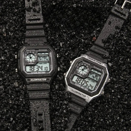 Digital Watches Men Sports Luminous Chronograph Waterproof Ultra-thin Electronic Wrist Watches Relogio Masculino Reloj Hombre