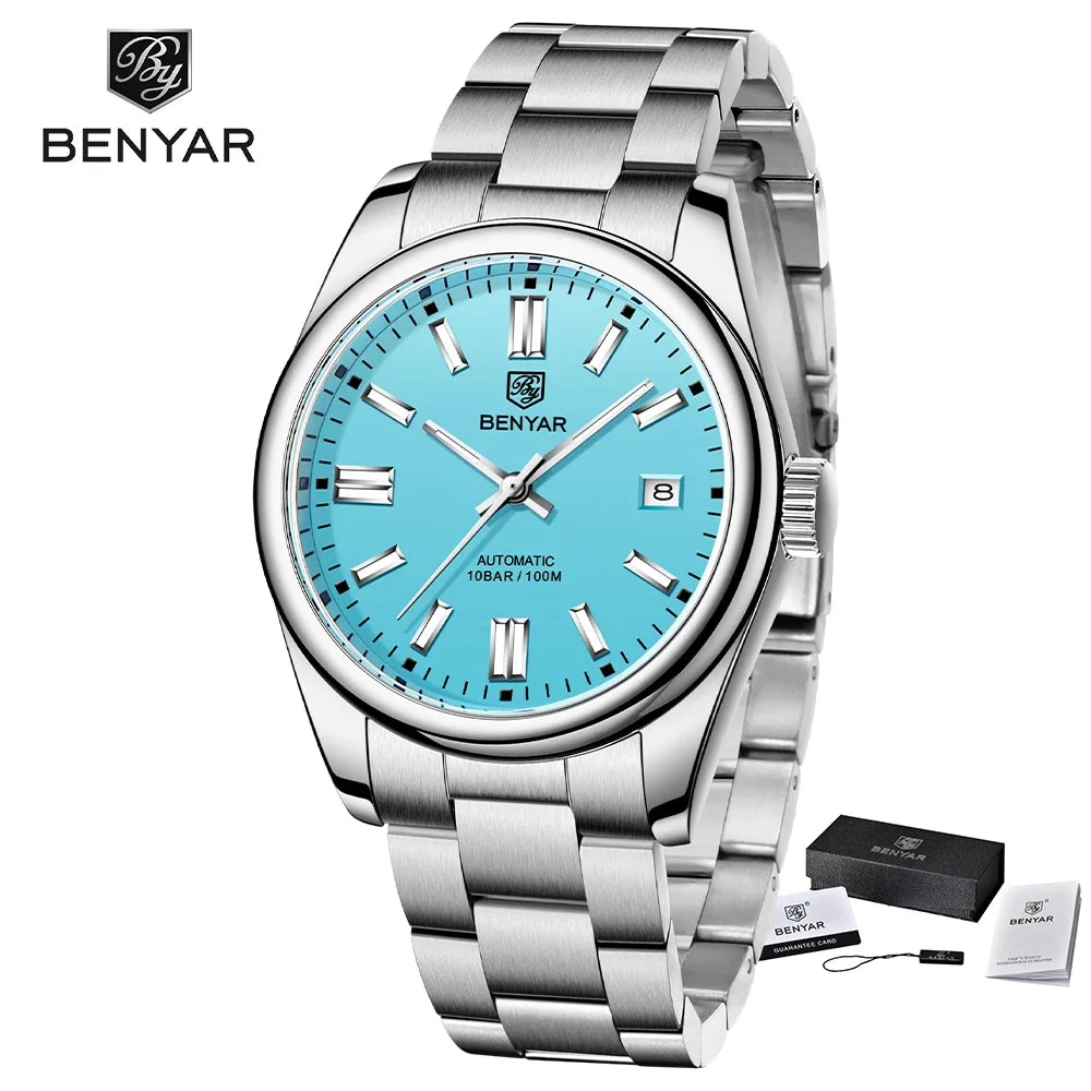 Relojes Hombre 2025 BENYAR New Watches Men Luxury Brand Chronograph Male Sport Watches Waterproof Stainless Steel Quartz Watch