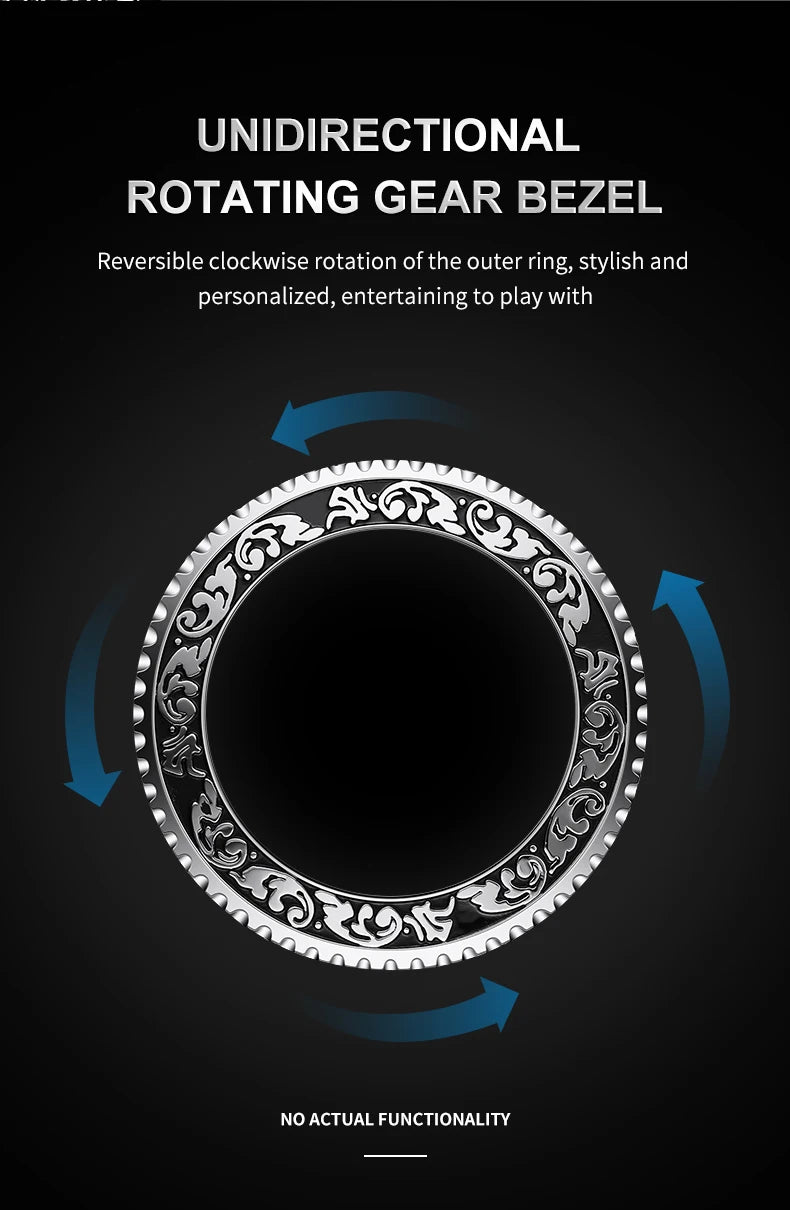 Retro Luxury Watches for Man Automatic Watch Sculpture Wrist Watch Waterproof Stainless Steel Watch Men's Clock Vintage reloj