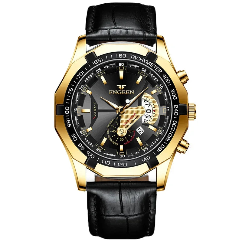 Luxury Square Sport Man Wristwatch Waterproof Luminous Chronograph Quartz Men's Watches Stainless Steel Men Watch Reloj