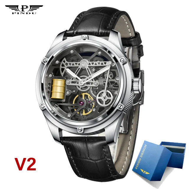 2023 Relogios Masculinos  Pindu Design Mens WatchesSapphire glass Top Brand Machine Watch Men Business Clock Men Miyota 8215+Box