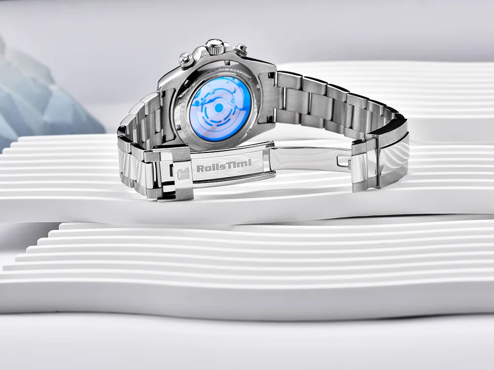 2025 new men's watch mechanical watch for Man RollsTimi top brand fashion automatic watch ceramic bezel stainless steel gift box