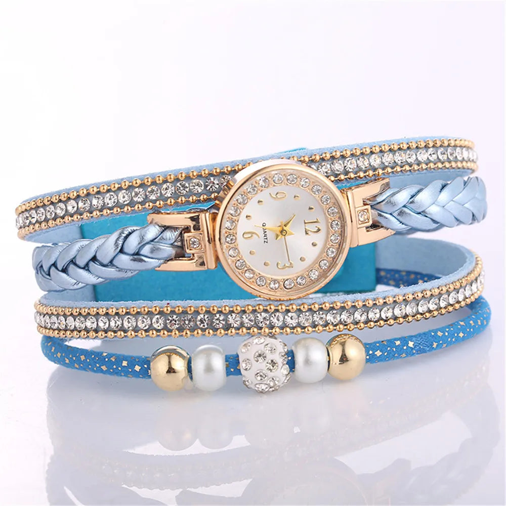 Relogio Bracelet Watches Women Wrap Around Fashion Bracelet Fashion Dress Ladies Womans Wrist Watches for Women Watch 2021