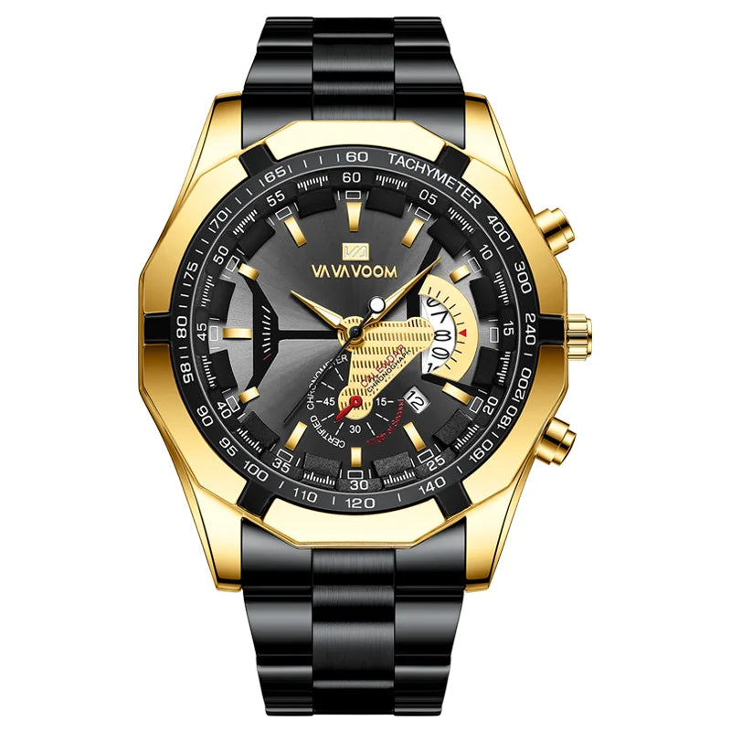 2023 Top Brand Luxury Watch Fashion Selling Gold Sports Casual Quartz  Travel Wristwatch Waterproof Mens Clock Relogio Masculino