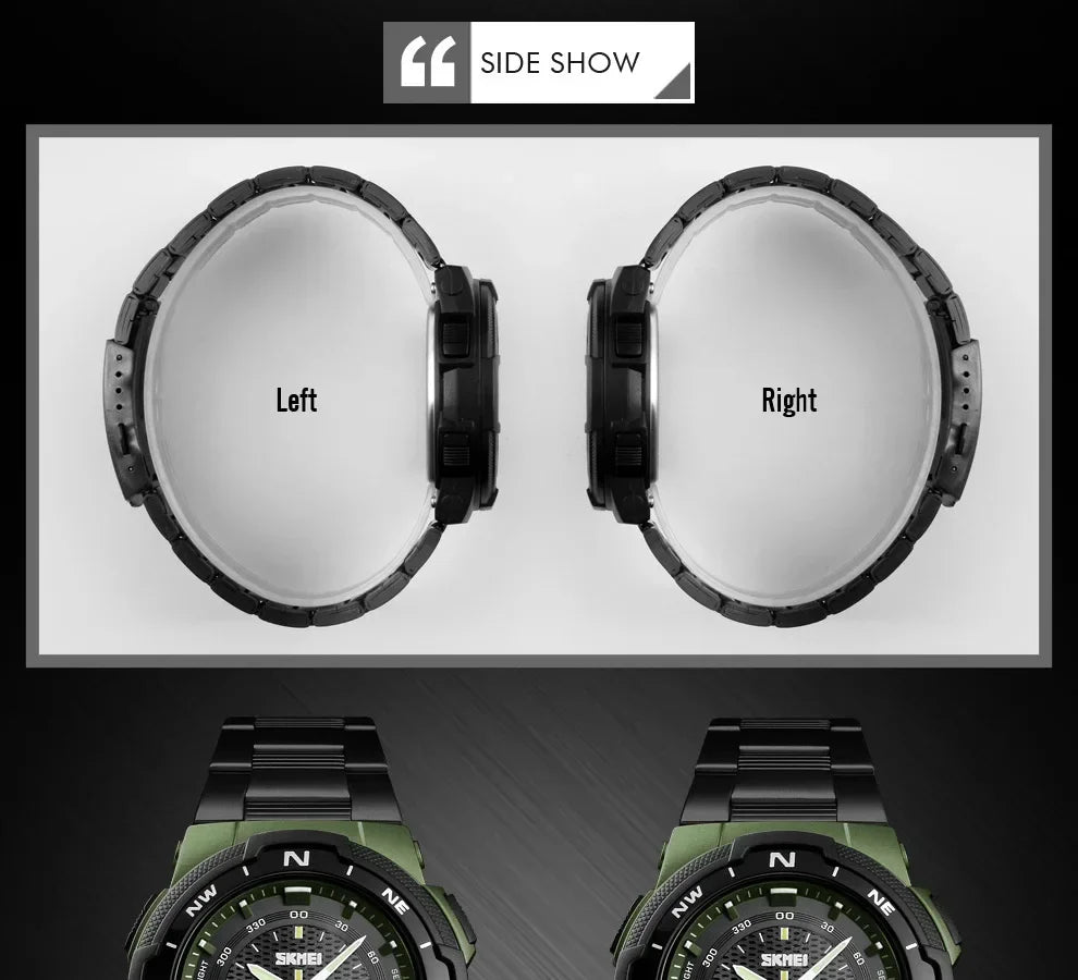 SKMEI 1370 Luxury Full Steel Business Waterproof Watch Relogio Masculino Watch Men Fashion Sport Quartz Clock Mens Watches