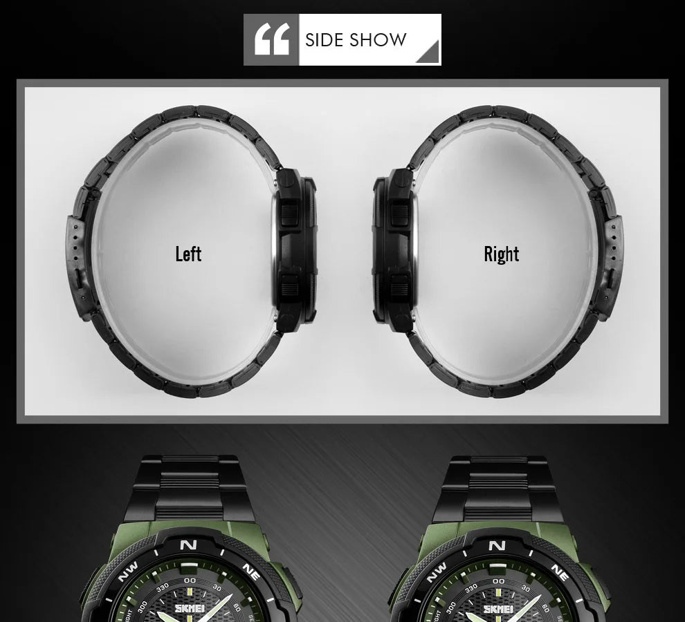 SKMEI 1370 Luxury Full Steel Business Waterproof Watch Relogio Masculino Watch Men Fashion Sport Quartz Clock Mens Watches