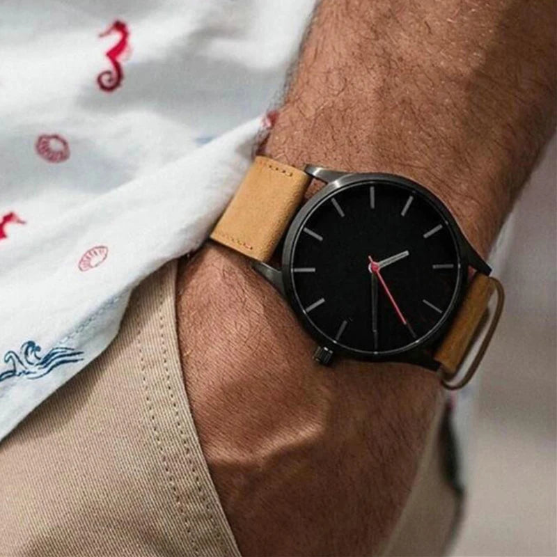 Relogio Masculino Men's Watches Fashion Simple Quartz Watches for Man Casual Sports Leather Male Quartz Clock relojes hombre