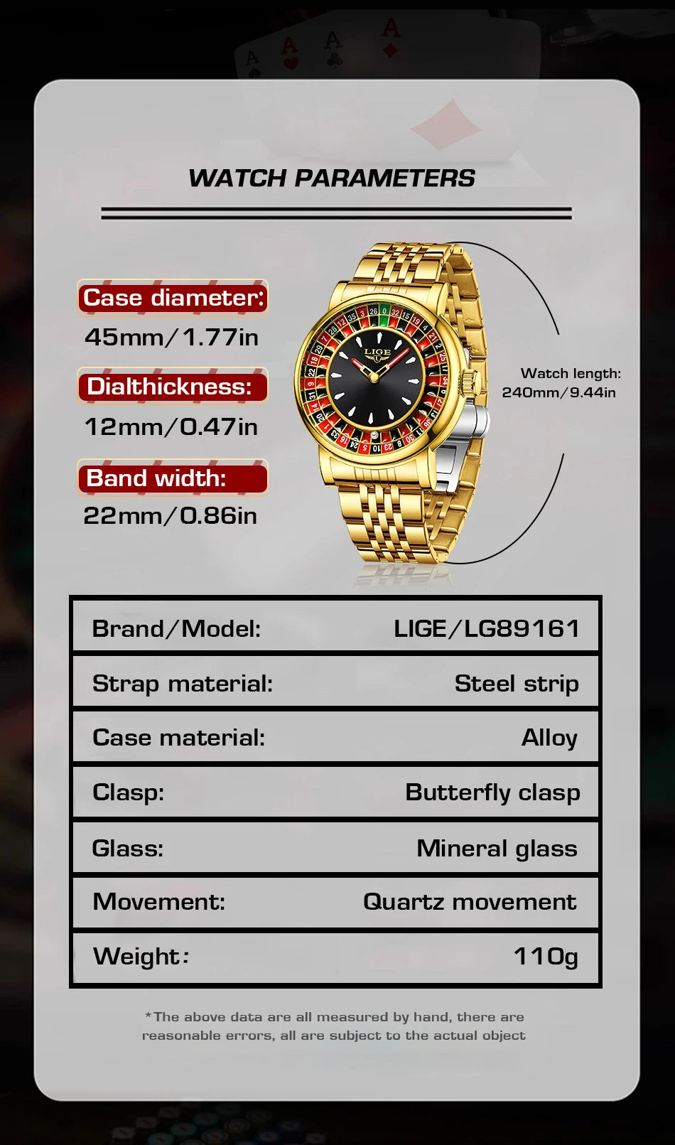 LIGE Unique Creative Men's Watches Fashion Casual Stainless Steel Rotating Dial Roulette Waterproof Classic Quartz Man Watch New
