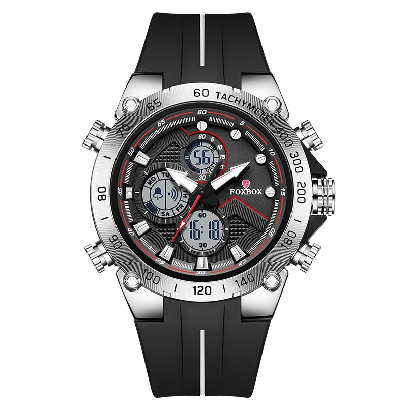 LIGE New Watches Mens Luxury Brand LED Digital Analog Waterproof Quartz Wristwatch Sports Chronograph Clock Relogio Masculino