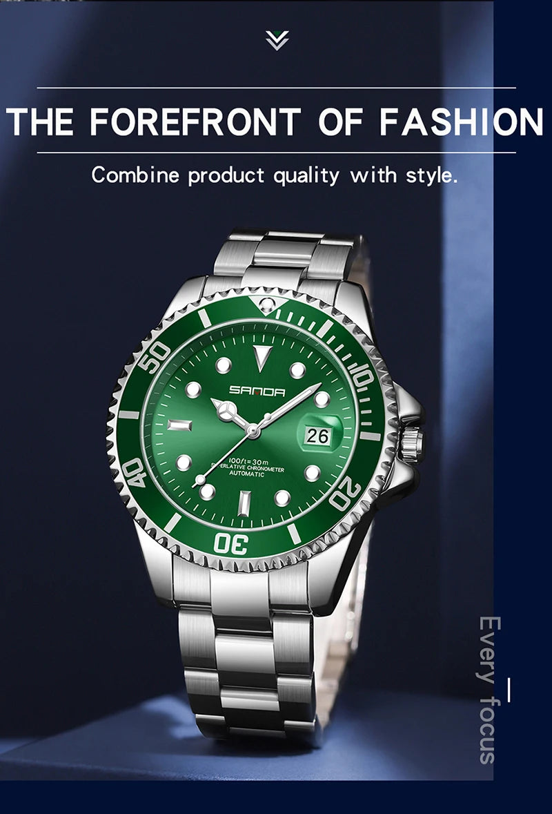 New Luxury Brand Automatic Watches Round Design Waterproof Watch For Men Sport Stylish Mechanical Wristwatches Relogio Masculino