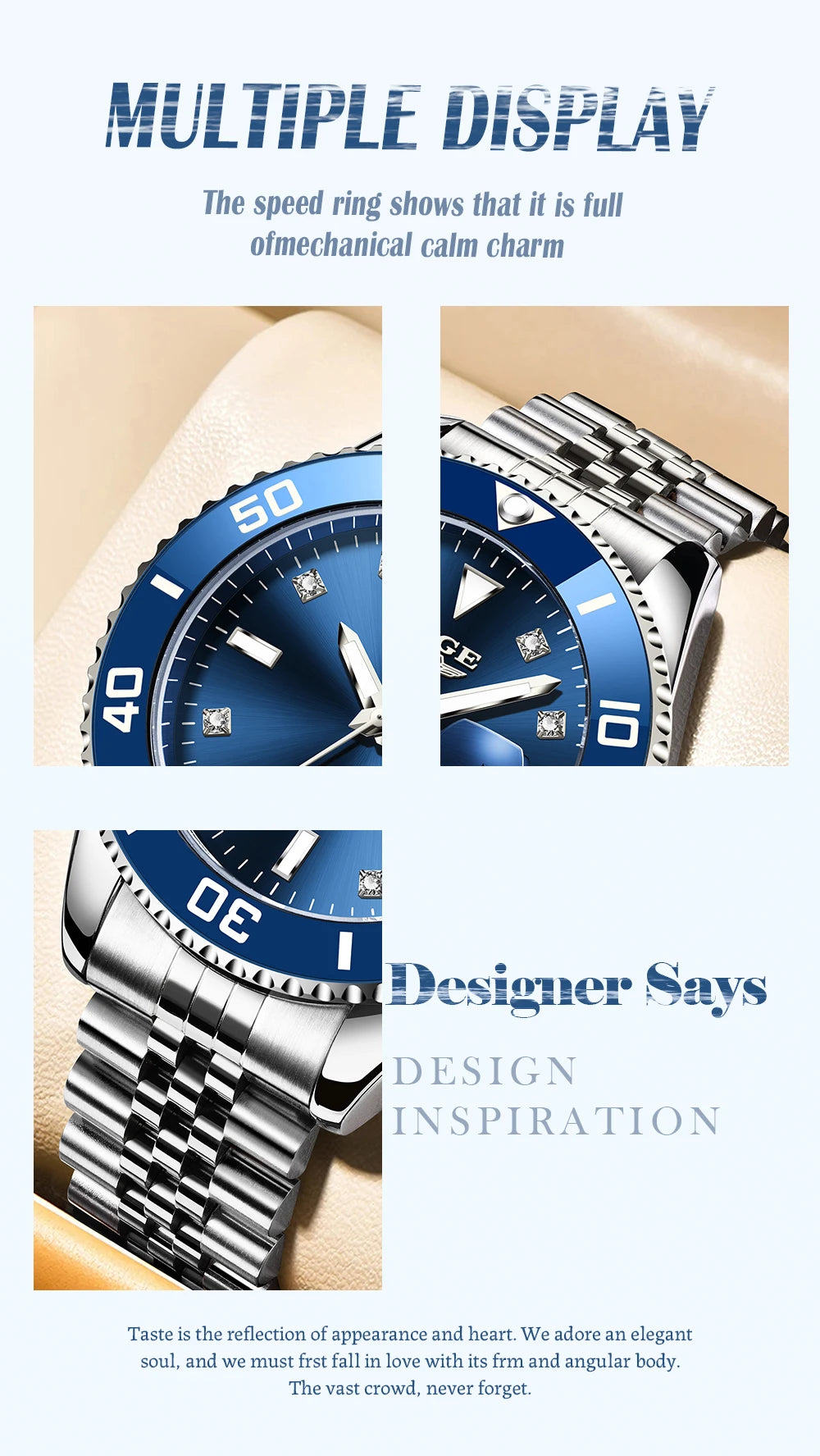 LIGE Men Top Brand Luxury Watch Fashion Diver 30ATM Waterproof Wristwatch Date Clock Sport Quartz Watches Mens Relogio Masculino