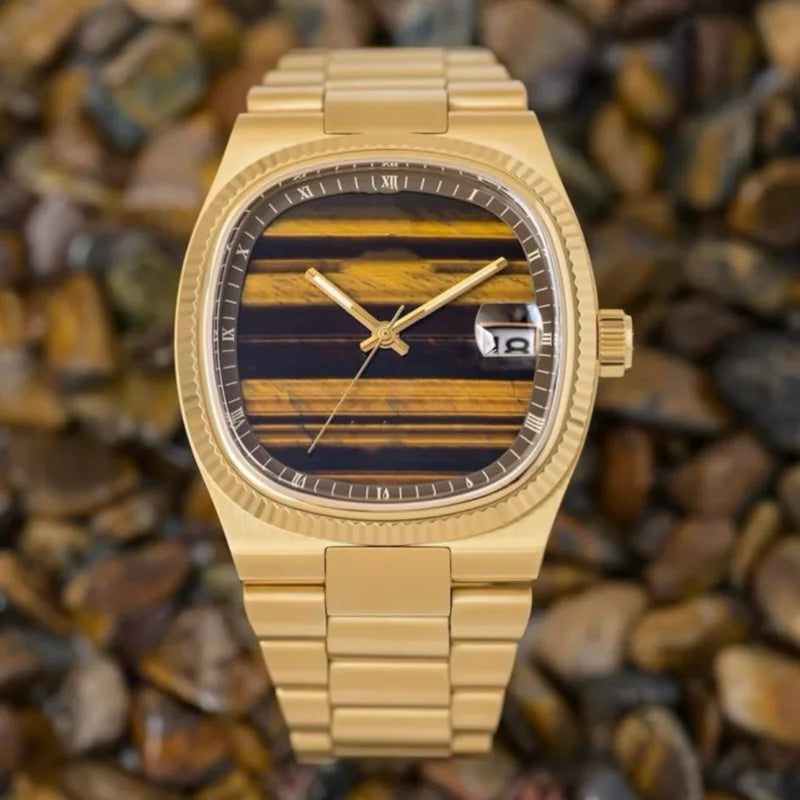 2025 new men's watch brand genuine light luxury gift stainless steel strap waterproof quartz watch high quality men's watch