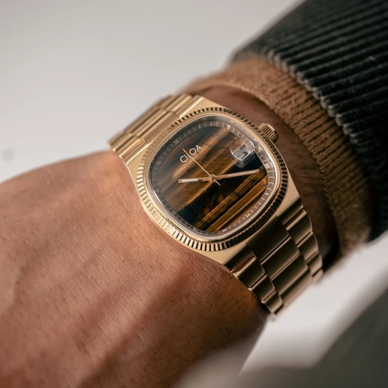 2025 new men's watch brand genuine light luxury gift stainless steel strap waterproof quartz watch high quality men's watch