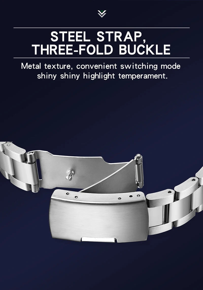 New Luxury Brand Automatic Watches Round Design Waterproof Watch For Men Sport Stylish Mechanical Wristwatches Relogio Masculino