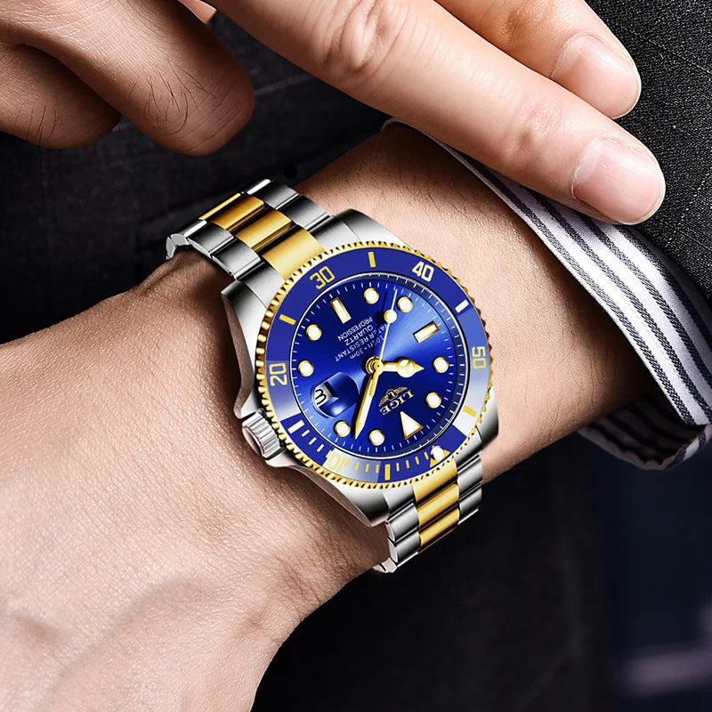 Reloj Hombre LIGE Luxury Business Man Watch Waterproof Luminous Male Clock Fashion Calendar Stainless Steel Quartz Men Watches