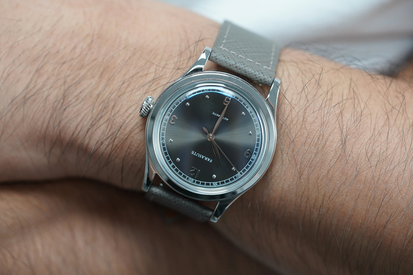 FARASUTE New Retro Japan 821A Automatic Mechanical Movement Wristwatch For Men Simple 5Bar Waterproof Watch Men reloj hombre