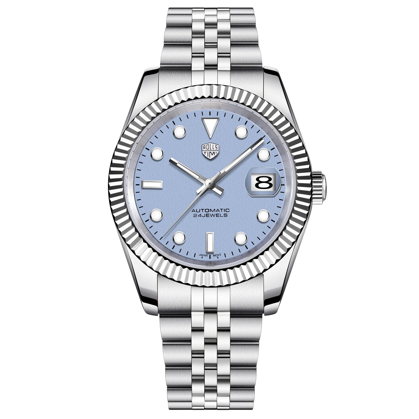 2025 New RollsTimi Men's Watches Mechanical Wristwatches Luminous Dial Automatic Watch For Men Top Luxury AR Sapphire Waterproof