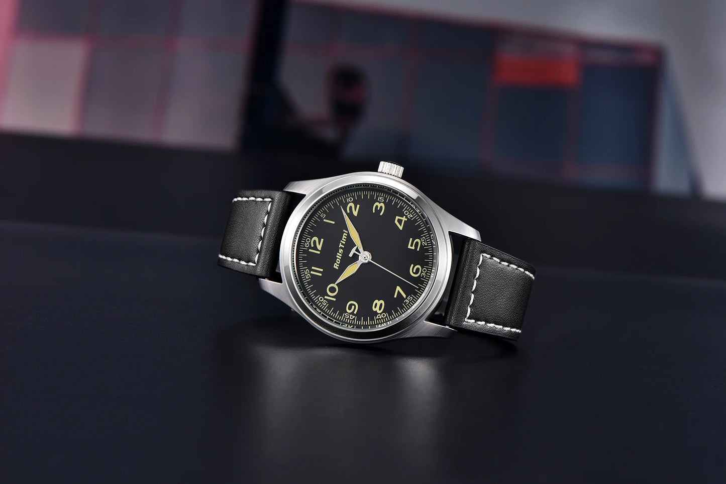 2025 New Rollstimi Men's Brand Watches Quartz Sapphire Mirror Men Simple Luminous Waterproof Wristwatch Business Leather Clock