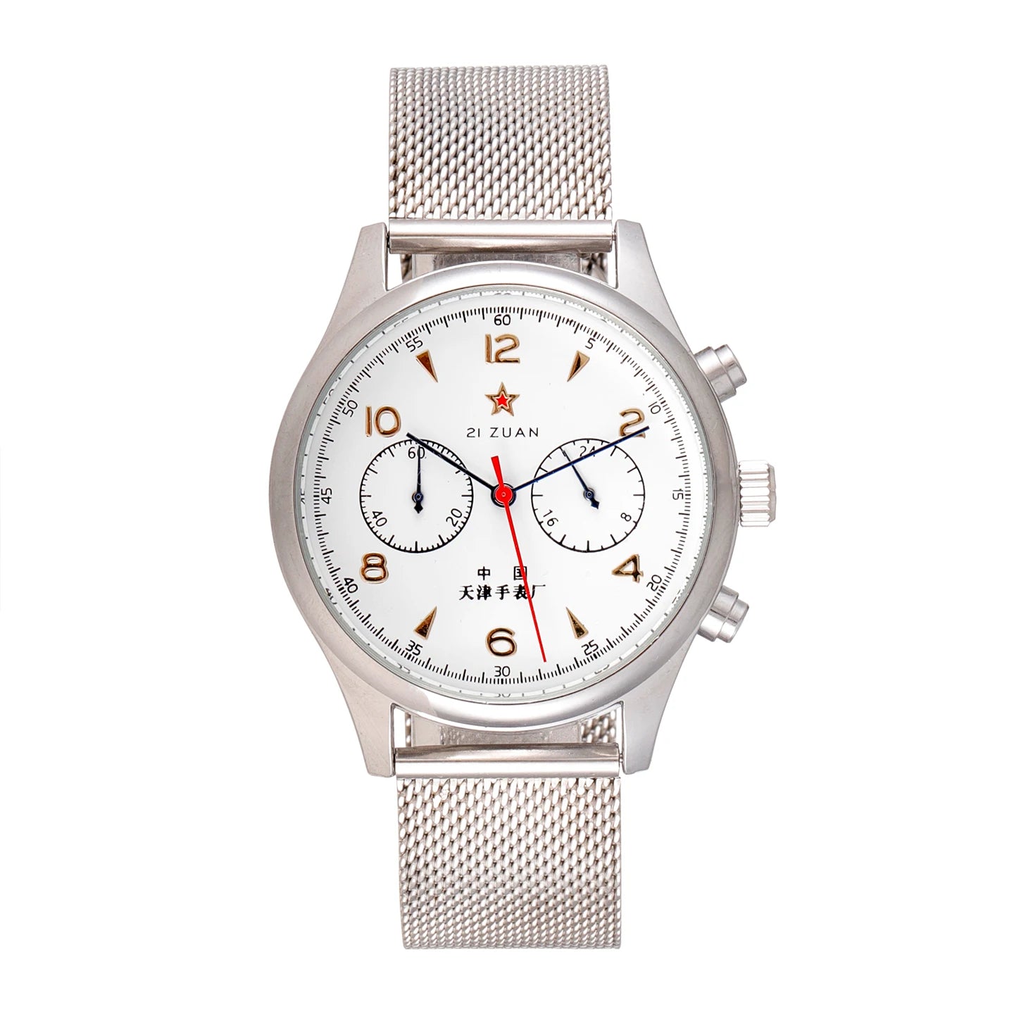 2025 New Men's wristwatch, 1963 Pilot Automatic Wristwatch, 42mm water-resistant retro quartz Chronograph, retro dress wristwatc