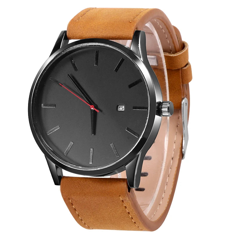 Relogio Masculino Sports Men's Wristwatches Leather Male Clock Minimalistic Watches Famle Quartz Simple Designer Reloj Hombre
