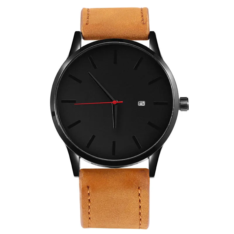Relogio Masculino Sports Men's Wristwatches Leather Male Clock Minimalistic Watches Famle Quartz Simple Designer Reloj Hombre