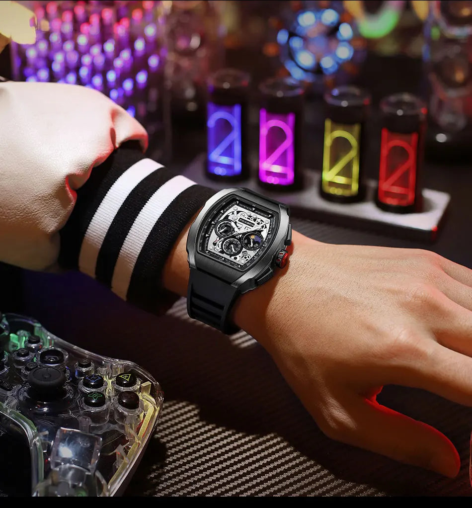 Relogio Masculino LIGE Men Watch Foxbox Brand Luxury Waterproof Quartz Wristwatch For Men Date Sport Silicone Clock Male Watches