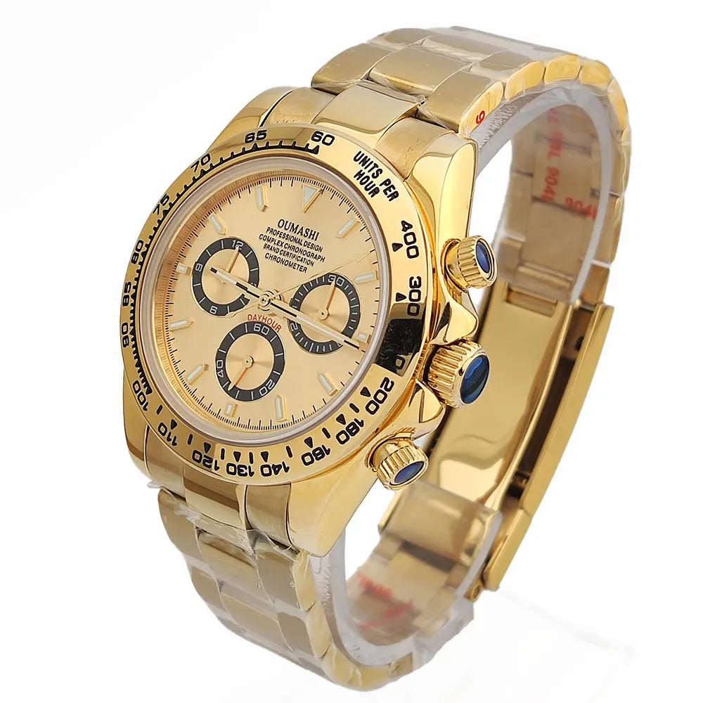 Luxury men's watch New Chronograph Equation Racing Men Automatic Mechanical Watch Waterproof 10ATM Sapphire 4801 4130 Movement