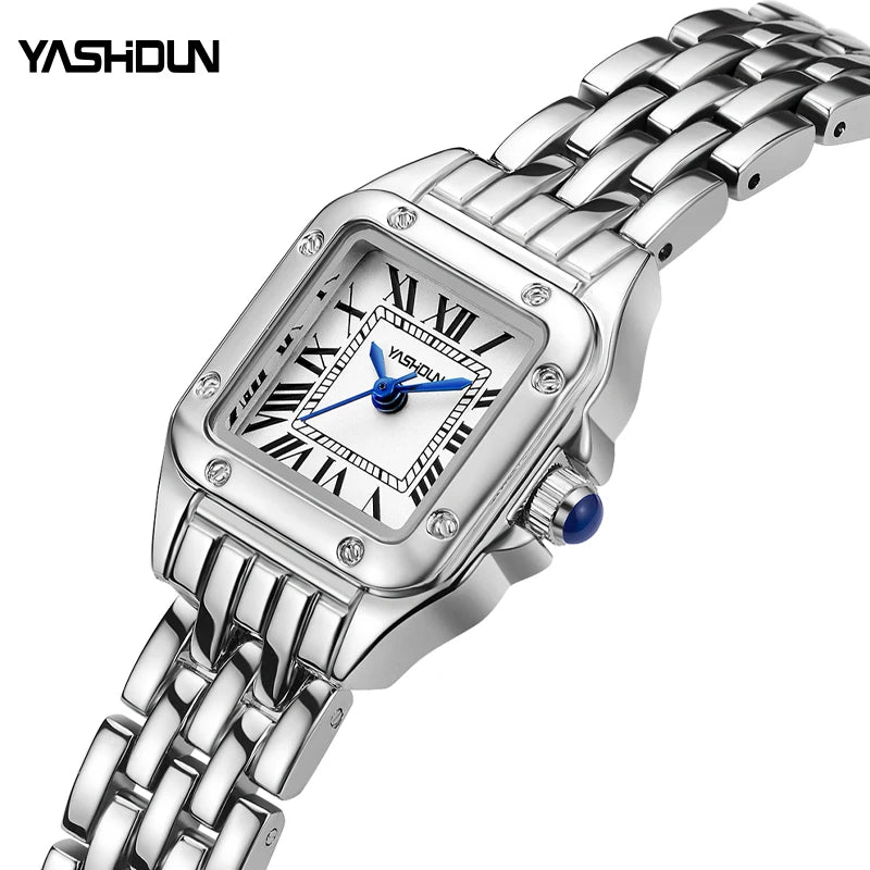 2025 Elegant Fashion Women's Watches Luxury Brand Original Quartz Watch for Ladies Waterproof Stainless Steel Luminous Date
