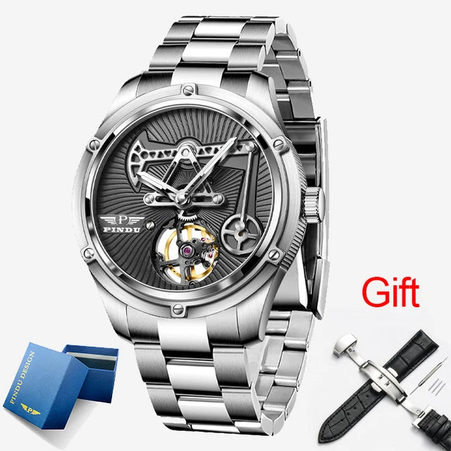2023 Relogios Masculinos  Pindu Design Mens WatchesSapphire glass Top Brand Machine Watch Men Business Clock Men Miyota 8215+Box