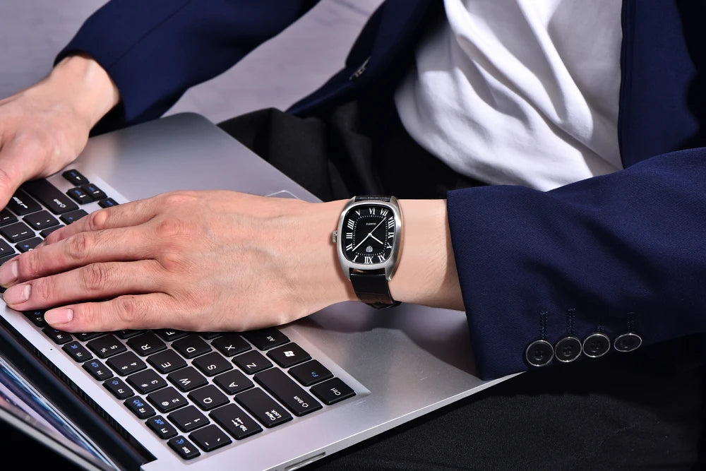 RollsTime 2026 New Mens Watches Top Brand Luxury Man Quartz Watch For Men Waterproof Sports VH31 Wristwatches Leather Clock Gift