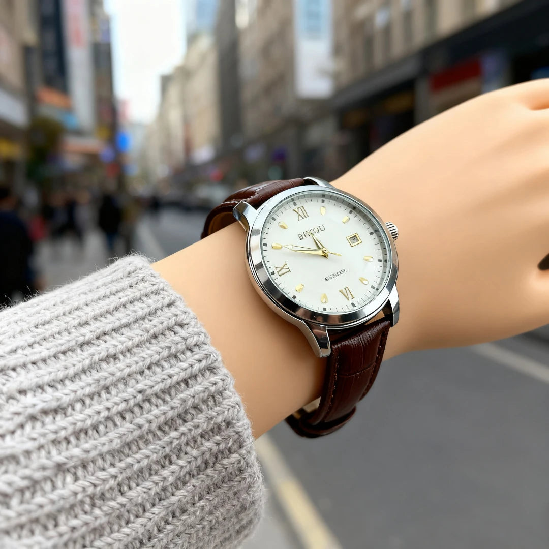 Luxury watches, automatic mechanical watches, premium feel, calendar, design sense, business style, perfect gift