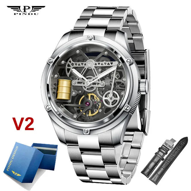 2023 Relogios Masculinos  Pindu Design Mens WatchesSapphire glass Top Brand Machine Watch Men Business Clock Men Miyota 8215+Box