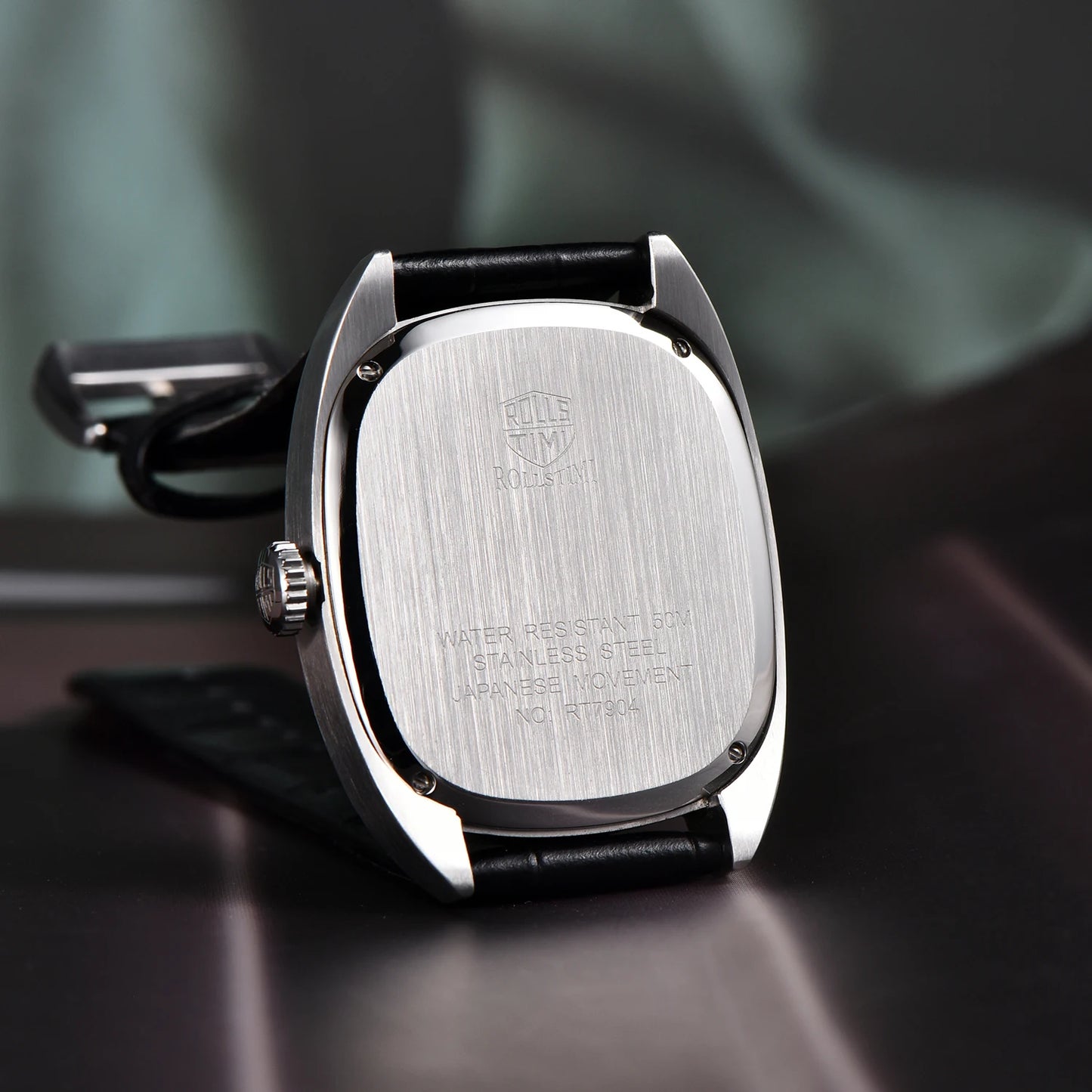 2025 New RollsTime Men's Watches Quartz Wristwatches Top Brand Luxury Watch For Men VH31 Sports Waterproof Leather Clock Reloj