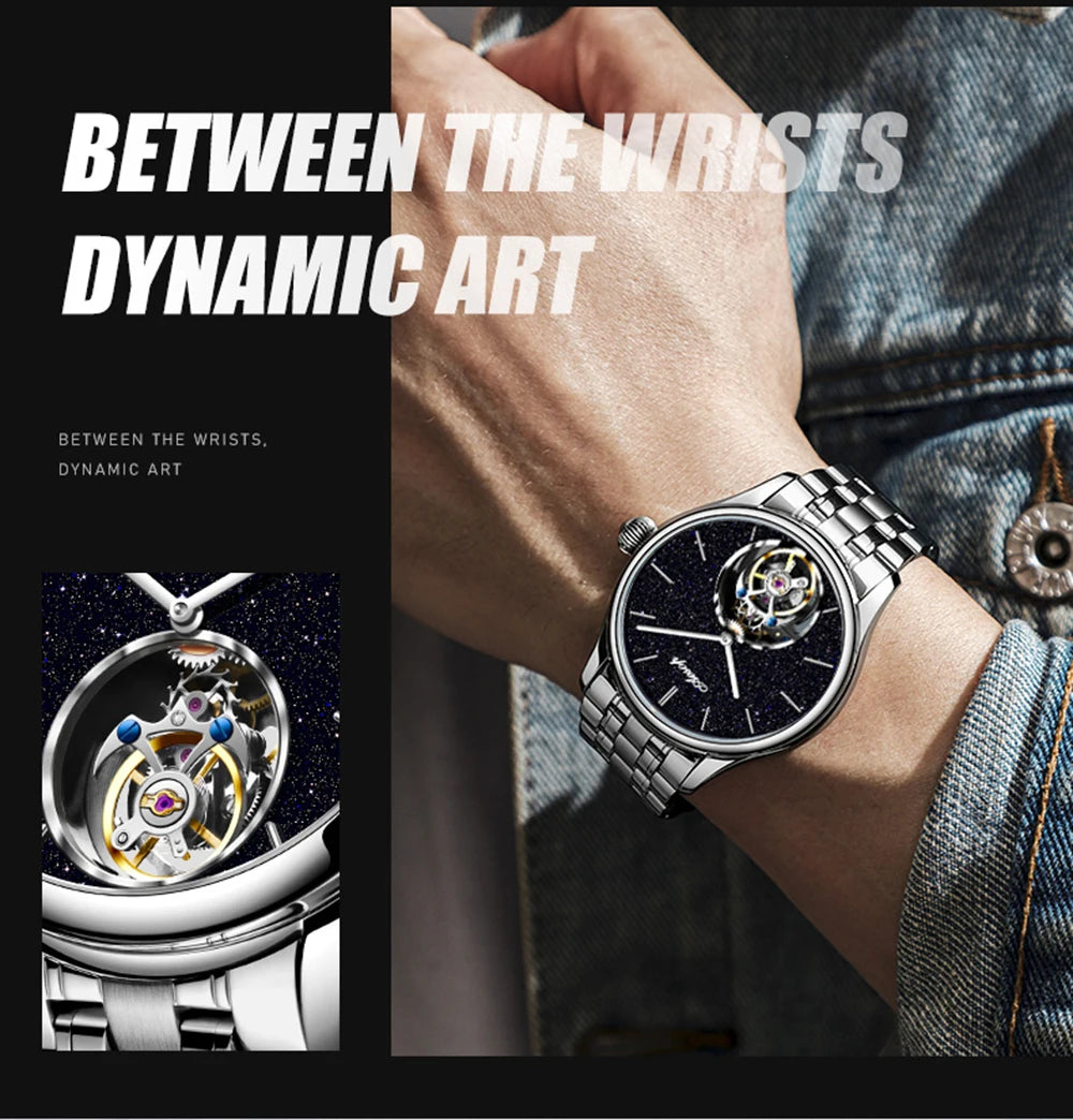 AESOP Tourbillon Luxury Mens Watches Waterproof Male Sports Watch For Men Mechanical Casual WristWatches Relogio Masculino 2025