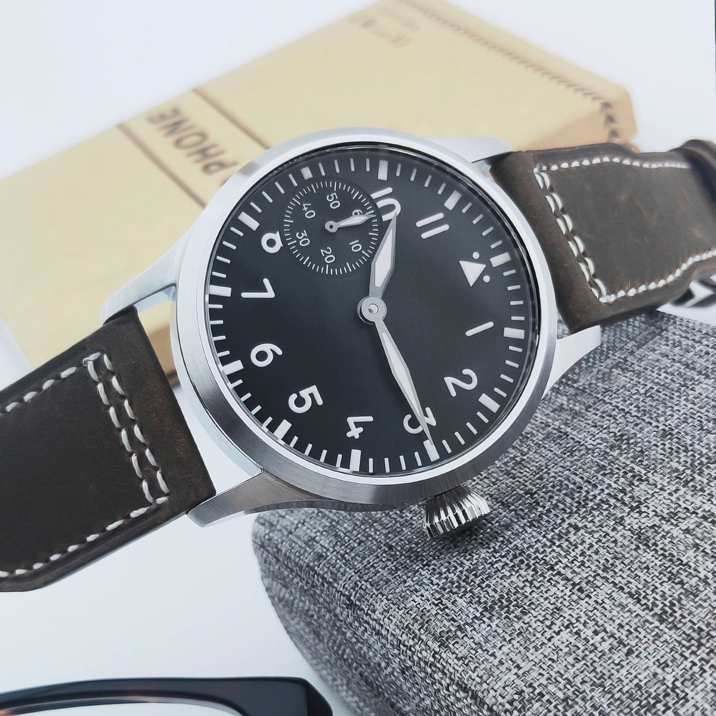 Corgeut Luxury Sapphire Glass 42 Mm Dial St3600 Or ETA6497 Hand-Wound Movement 316L Steel Case Men'S Watch 30 M Water Resistant