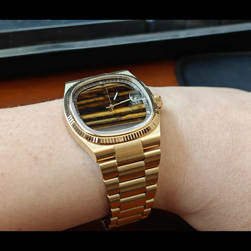 2025 new men's watch brand genuine light luxury gift stainless steel strap waterproof quartz watch high quality men's watch