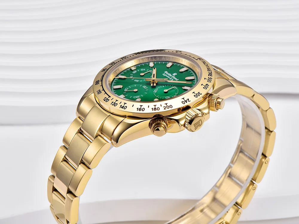 2025 new men's watch mechanical watch for Man RollsTimi top brand fashion automatic watch ceramic bezel stainless steel gift box