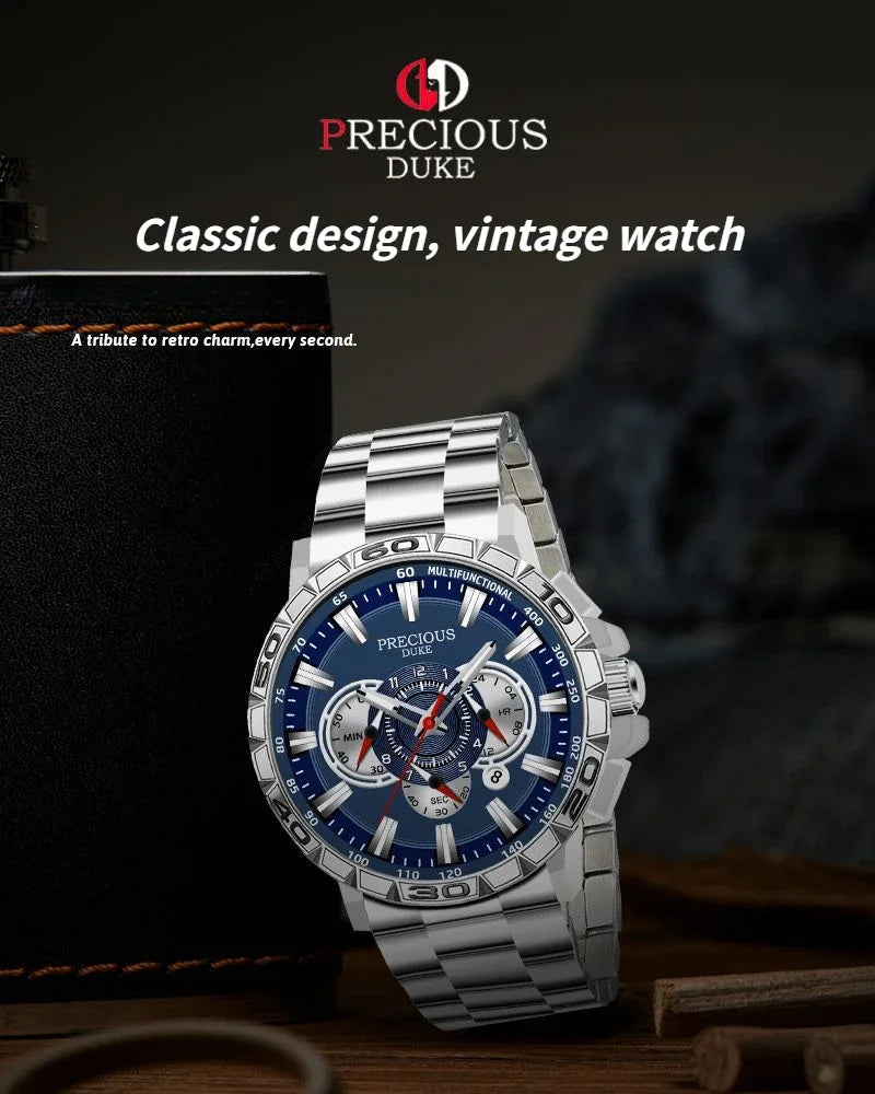 Relogio Masculino Top Business Men's watch Luxury Brand Stainless Steel Wrist Watch Chronograph Army Military Quartz Watches