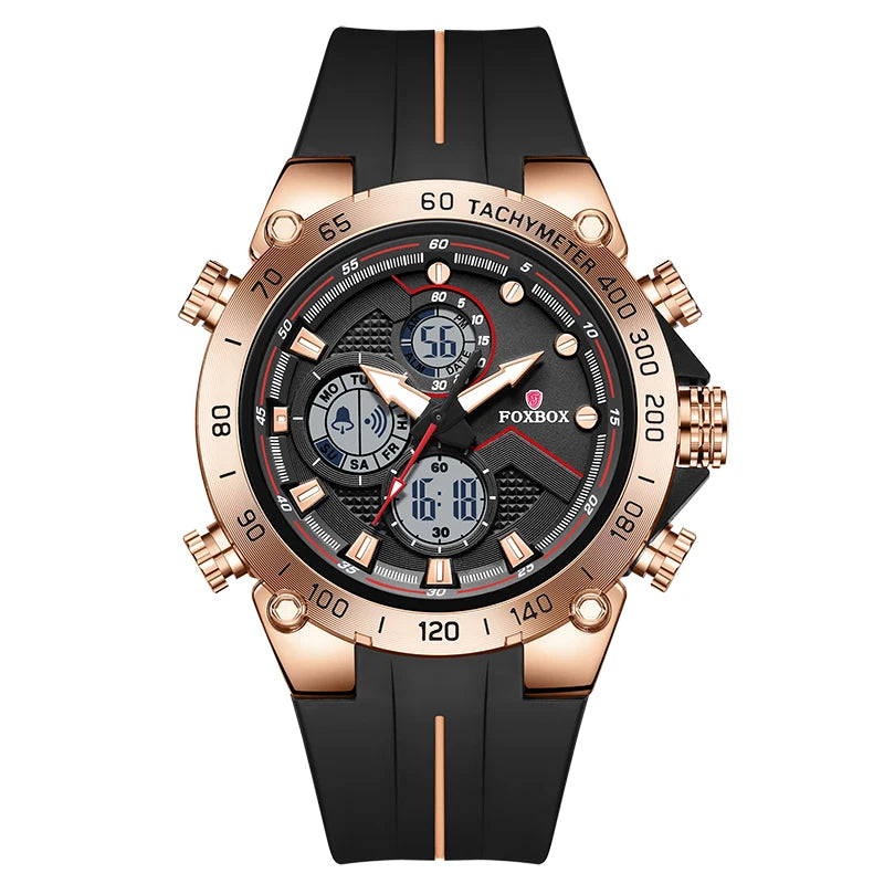 LIGE New Watches Mens Luxury Brand LED Digital Analog Waterproof Quartz Wristwatch Sports Chronograph Clock Relogio Masculino